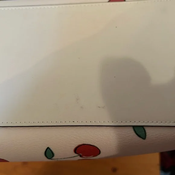 Coach Mollie Tote with Cherry Heart Print on Canvas HTF - Picture 16 of 16